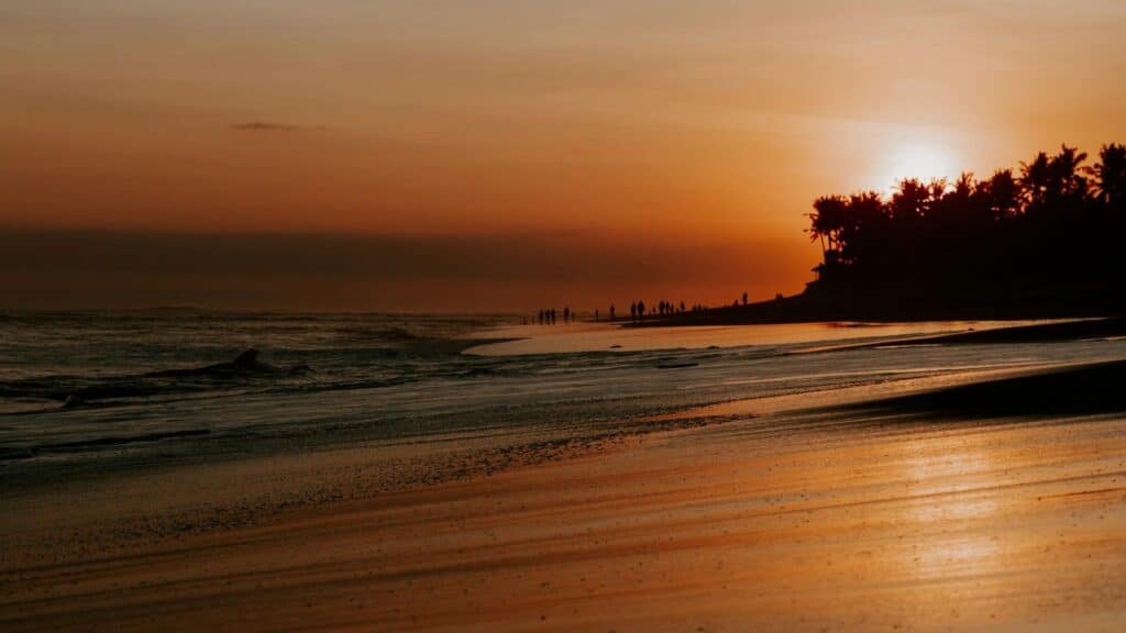 An image of a sunset in Bali